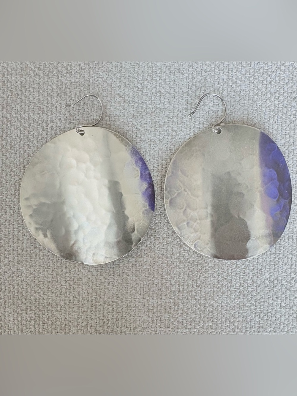 SILPADA Moonglow .925 Sterling Silver Hammered Moonglow Earrings